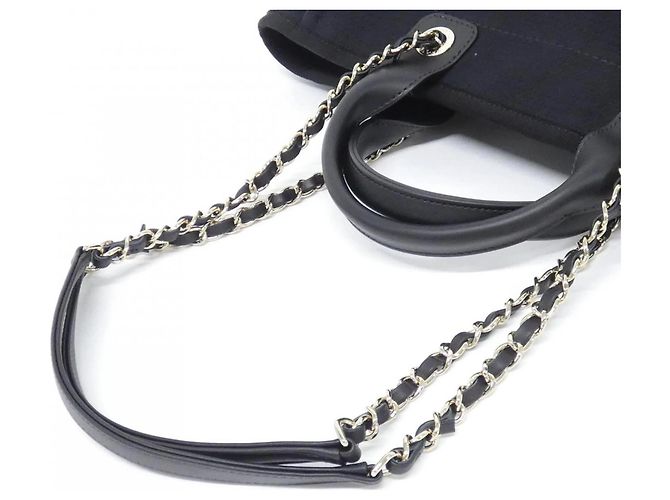 Borsa Chanel Deauville Line AS3257 Nero - vista 5