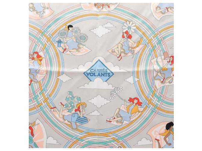 Hermès Hermes Carre 70 CARRES VOLANTS Tuch Braun Mehrfarben - Ansicht 5