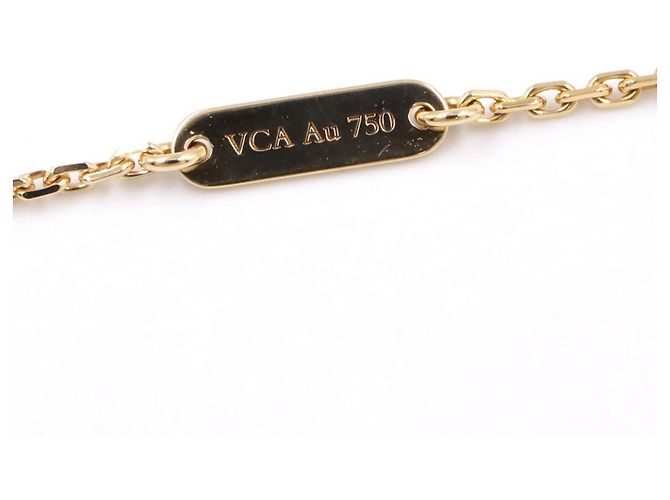 Colar Van Cleef & Arpels Vintage Alhambra Onyx Preto Dourado - vista 3