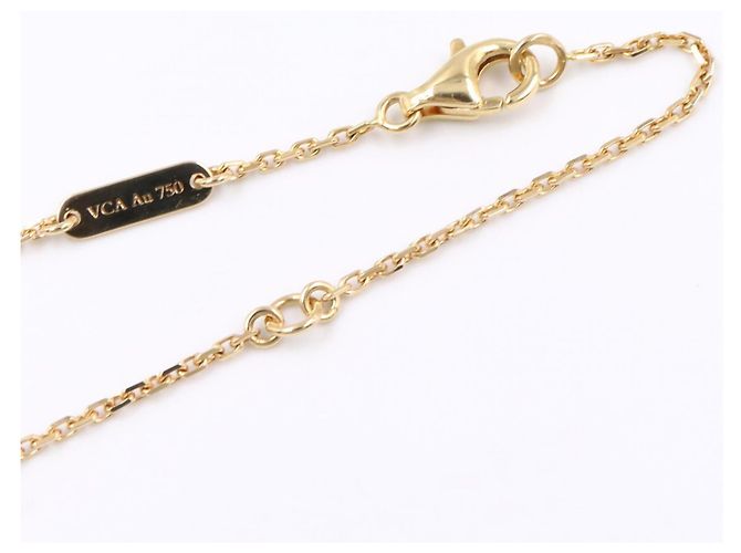 Colar Van Cleef & Arpels Vintage Alhambra Onyx Preto Dourado - vista 4