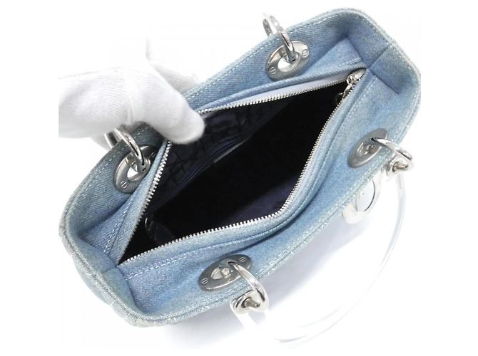 Christian Dior Lady Handtasche Hellblau - Ansicht 9