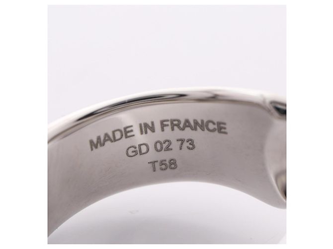 Ring Anillo Hermès Carousel Naranja y Plata Metal - vista 5