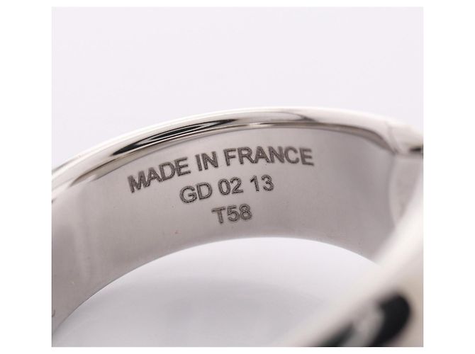 Ring Hermès Anello a fascia Hermes Carousel Argento Bianco - vista 5