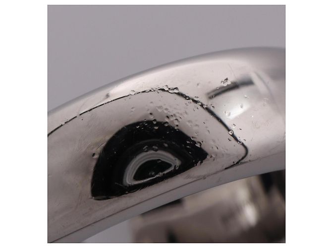 Ring Hermès Anello a fascia Hermes Carousel Argento Bianco - vista 7