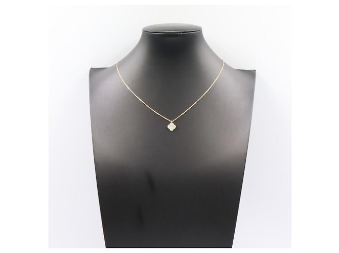 Collar Sweet Alhambra Madreperla Van Cleef & Arpels Blanco Dorado - vista 6