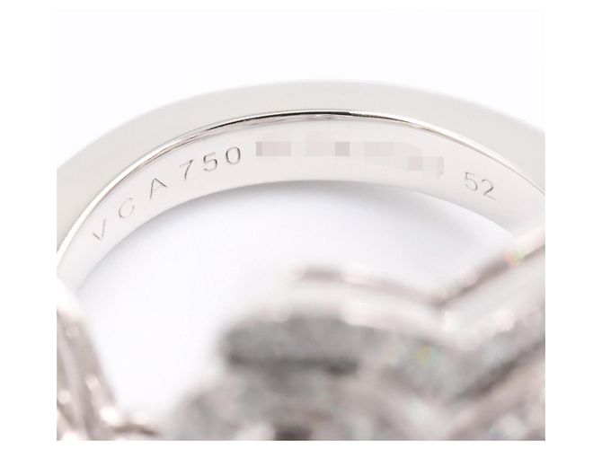 Van Cleef & Arpels Dentelle Diamantring Silber - Ansicht 4