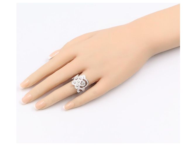 Van Cleef & Arpels Dentelle Diamantring Silber - Ansicht 8