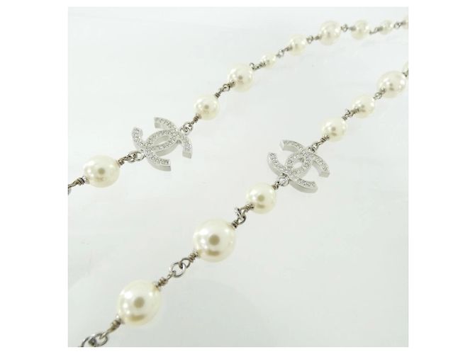 Colar Chanel 36121 Branco - vista 3