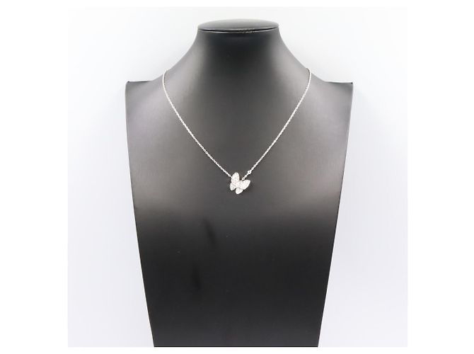 Colar De Papillon Van Cleef & Arpels Prata - vista 5