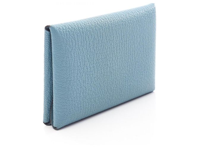 Hermès Monedero Hermes Calvi Duo New Blue Jean Azul - vista 2