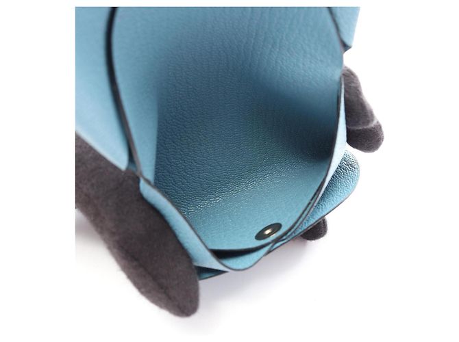Hermès Monedero Hermes Calvi Duo New Blue Jean Azul - vista 4