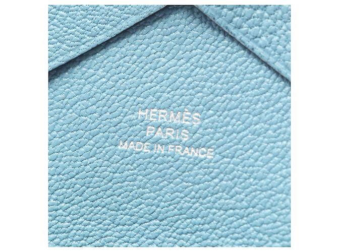 Hermès Monedero Hermes Calvi Duo New Blue Jean Azul - vista 5