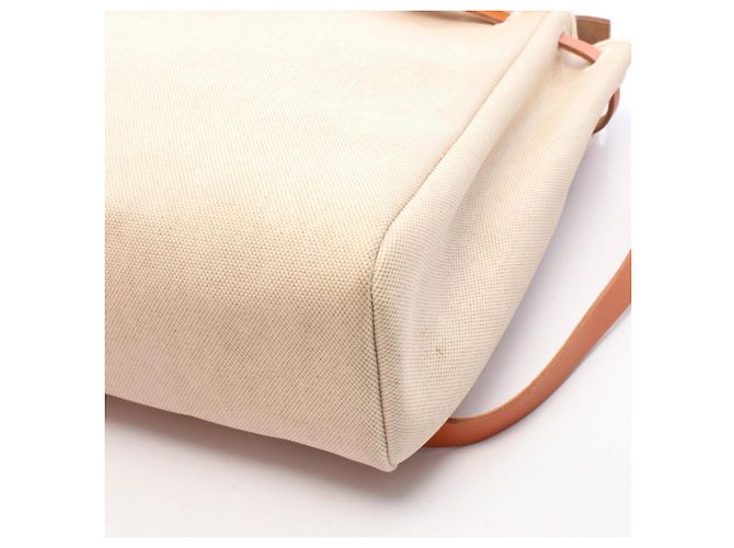 Hermès Mochila y Bolso de Mano Hermes Herbag Ad PM Castaño Beige - vista 10
