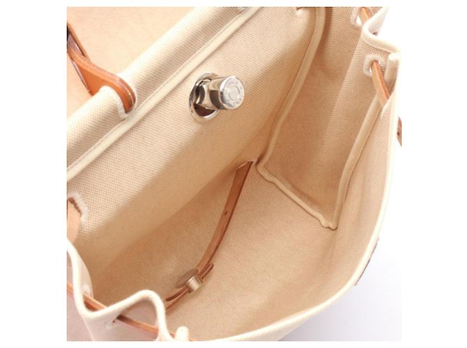 Hermès Mochila y Bolso de Mano Hermes Herbag Ad PM Castaño Beige - vista 3