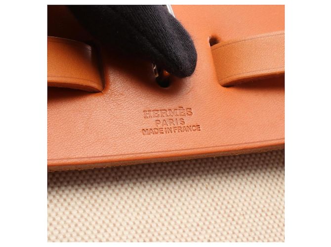 Hermès Mochila y Bolso de Mano Hermes Herbag Ad PM Castaño Beige - vista 4