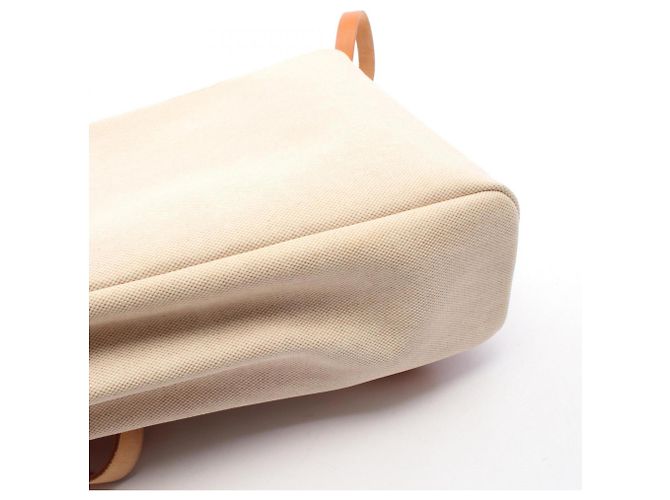 Hermès Mochila y Bolso de Mano Hermes Herbag Ad PM Castaño Beige - vista 8
