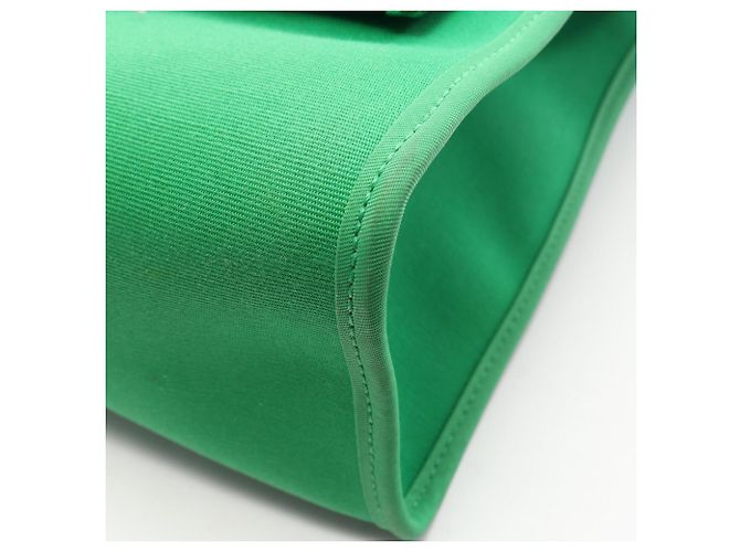 Hermès Herbag Zip PM Bolso de mano 2-Way Castaño Verde - vista 8