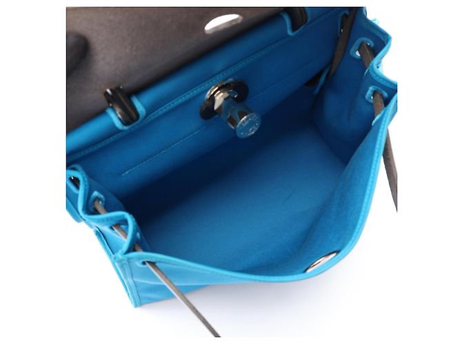 Hermès Hermes Herbag Zip PM Borsa a mano 2-Way Blu Blu navy - vista 3