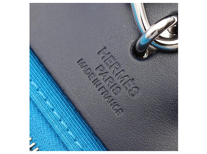 Hermès Hermes Herbag Zip PM Borsa a mano 2-Way Blu Blu navy - vista 4
