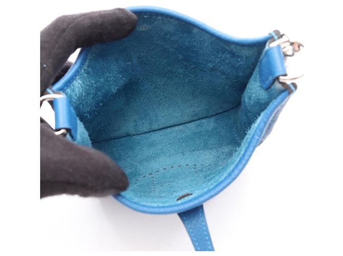 Hermès Hermes Evelyne Amazon TPM Schultertasche Blau - Ansicht 3