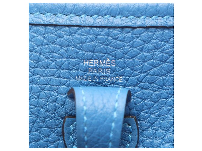 Hermès Hermes Evelyne Amazon TPM Schultertasche Blau - Ansicht 4