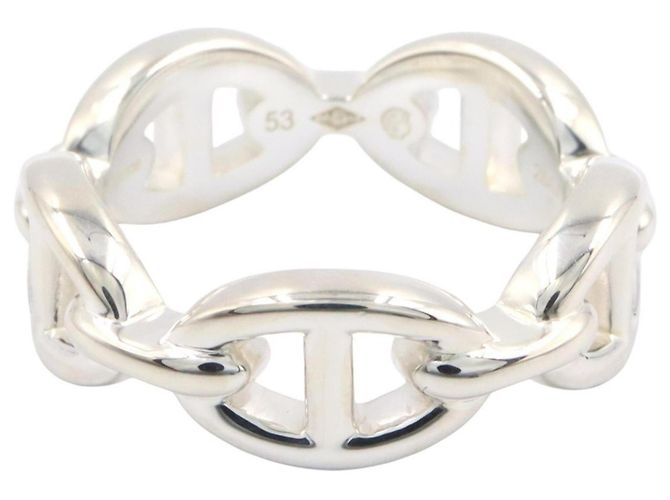Ring Hermès Anillo Hermes Enchainée PM Plata - vista 2