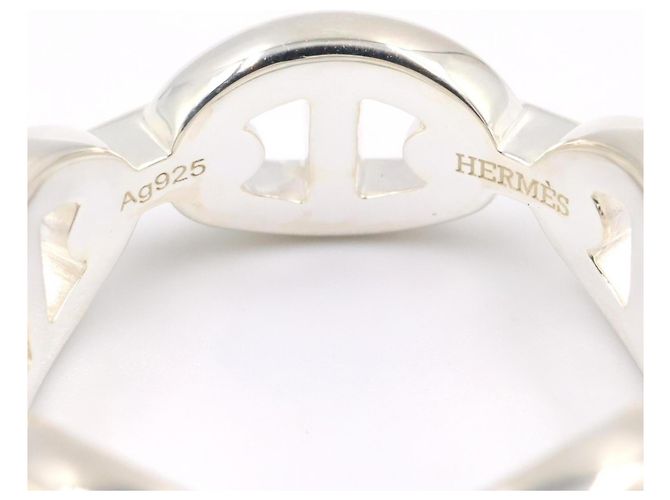Ring Hermès Anillo Hermes Enchainée PM Plata - vista 3