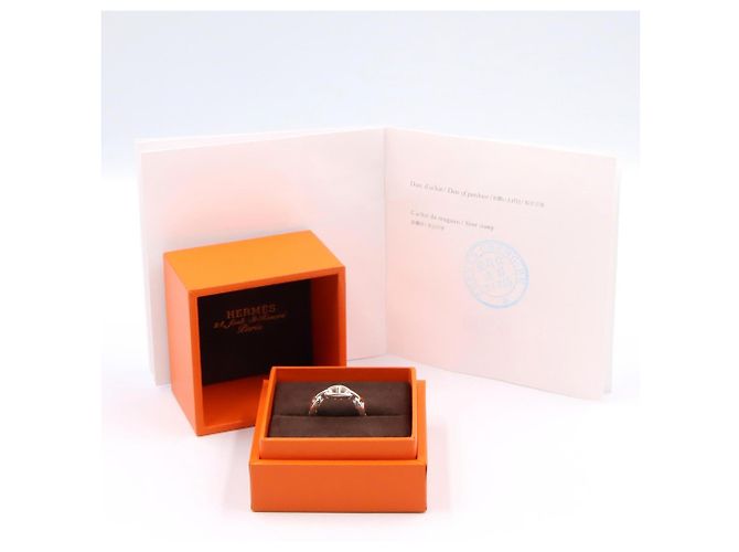 Ring Hermès Anillo Hermes Enchainée PM Plata - vista 7