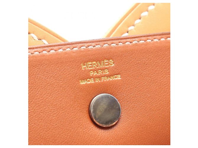 Hermès Hermes Vintage Handtasche aus braunem Leder - Ansicht 4