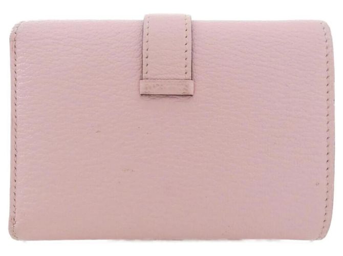 Hermès Portafoglio Combinato Hermes Bearn Rosa - vista 2