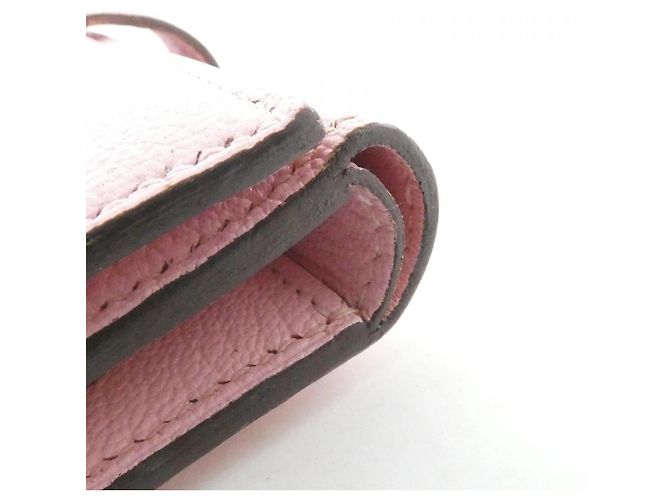 Hermès Portafoglio Combinato Hermes Bearn Rosa - vista 3