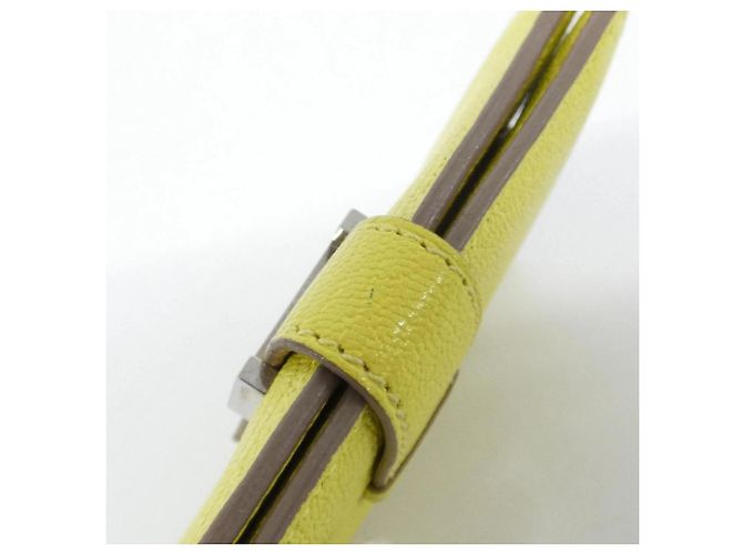 Hermès Portafoglio Hermes Bearn Mini in Lime D'oro - vista 5