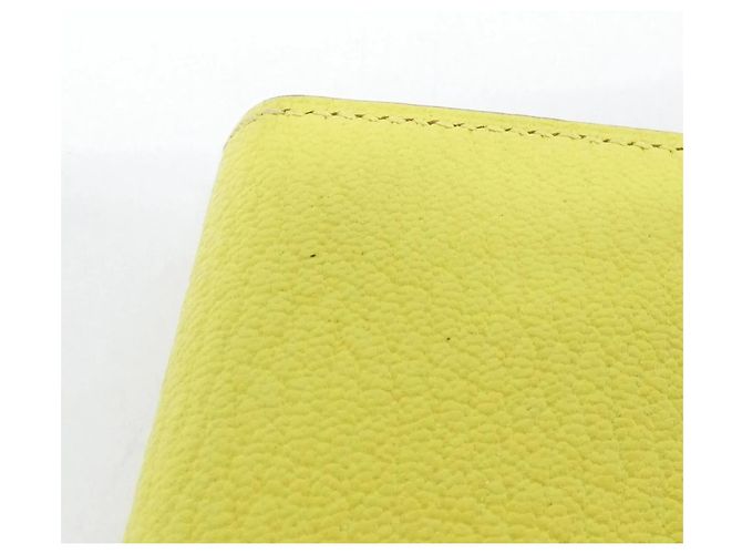 Hermès Portafoglio Hermes Bearn Mini in Lime D'oro - vista 6