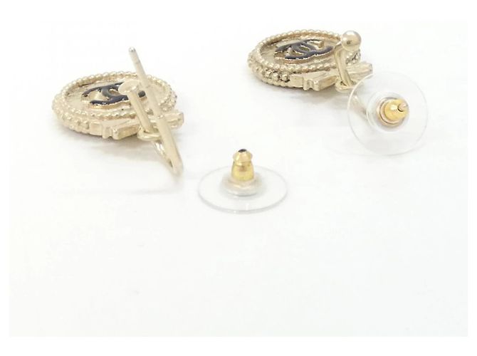 Chanel 61353 Hängeohrringe Schwarz Golden - Ansicht 4