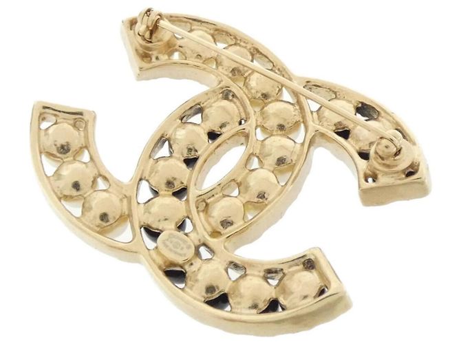 Spilla Chanel 96256 Nera Bianca Oro Nero Bianco D'oro - vista 2