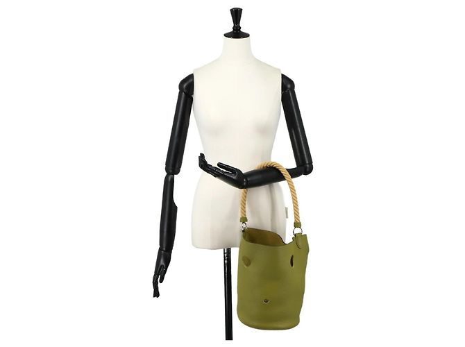 Hermès Borsa a mano Hermes Mangeoire MM Verde - vista 10