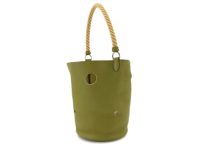 Hermès Borsa a mano Hermes Mangeoire MM Verde - vista 3