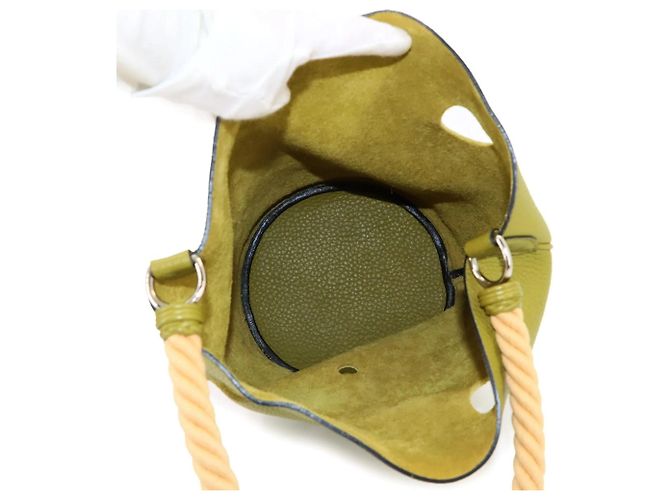 Hermès Borsa a mano Hermes Mangeoire MM Verde - vista 6
