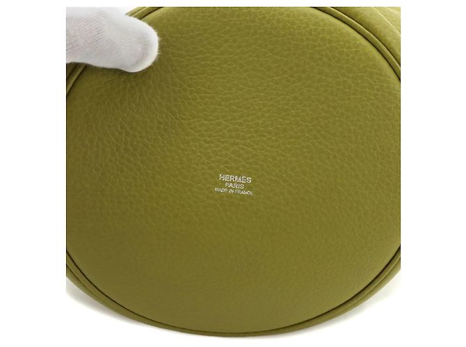 Hermès Borsa a mano Hermes Mangeoire MM Verde - vista 7