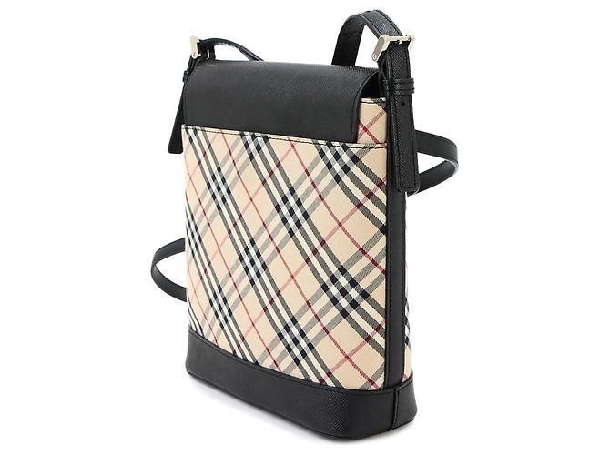 Burberry Nova Check Schultertasche Schwarz Beige - Ansicht 3