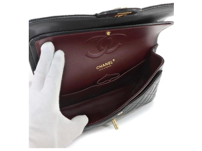 Sac à main épaule à chaîne Chanel Matelasse 25 Noir - vue 7