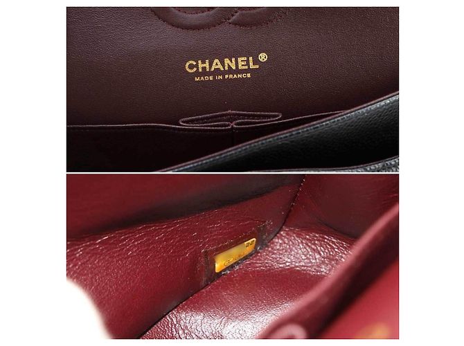 Sac à main épaule à chaîne Chanel Matelasse 25 Noir - vue 8