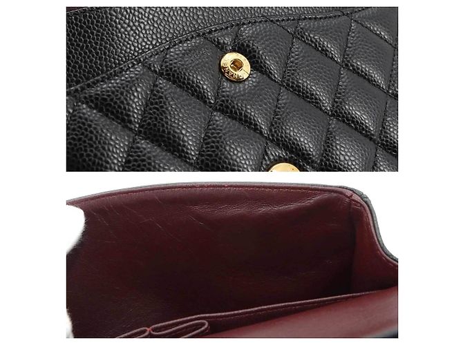 Sac à main épaule à chaîne Chanel Matelasse 25 Noir - vue 9