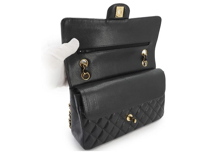 Borsa a spalla con catena Chanel Matelasse 25 Nero - vista 6