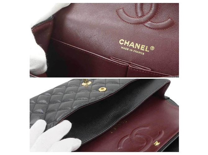Borsa a spalla con catena Chanel Matelasse 25 Nero - vista 8