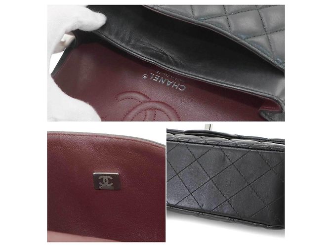 Borsa a tracolla Chanel Matelasse 23 Chain Nero - vista 9