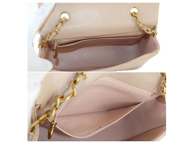 Chanel Diana Matelasse 22 Schultertasche mit Kette Beige - Ansicht 7