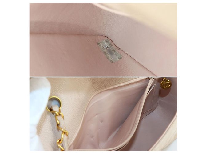 Chanel Diana Matelasse 22 Schultertasche mit Kette Beige - Ansicht 9