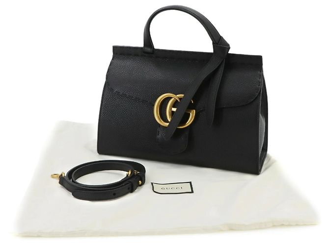 Bolso de mano/hombro Gucci GG Marmont Negro - vista 2