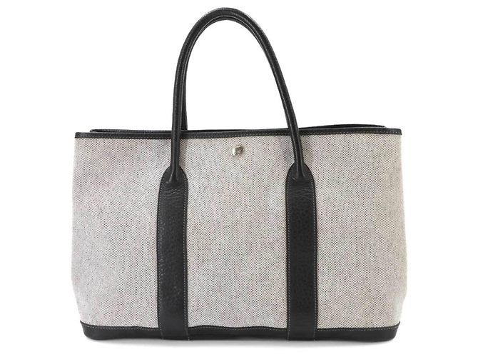 Hermès Bolso Tote Hermes Garden 36 PM Castaño Negro - vista 2
